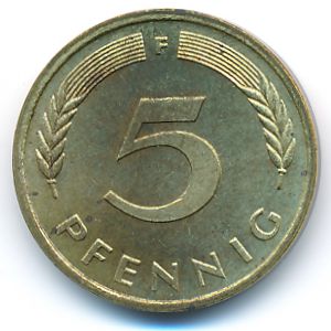 ФРГ, 5 пфеннигов (1976 г.)