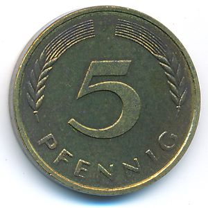 ФРГ, 5 пфеннигов (1976 г.)