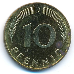 ФРГ, 10 пфеннигов (1978 г.)