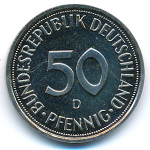 ФРГ, 50 пфеннигов (1989 г.)
