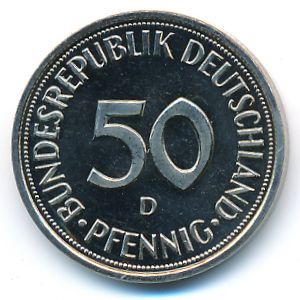 ФРГ, 50 пфеннигов (1991 г.)