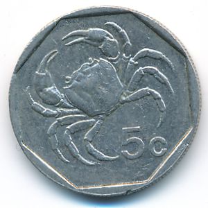 Мальта, 5 центов (1991 г.)