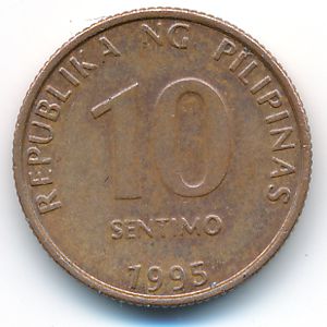 Philippines, 10 centimos, 1995