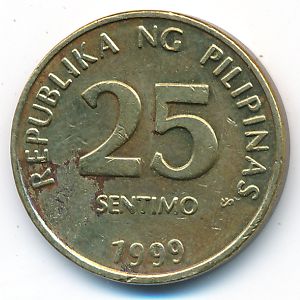 Филиппины, 25 сентимо (1999 г.)