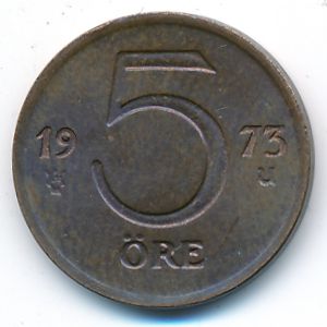 Швеция, 5 эре (1973 г.)