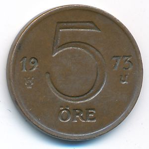 Швеция, 5 эре (1973 г.)