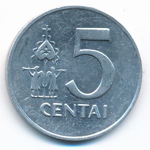 Литва, 5 центов (1991 г.)