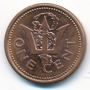 Барбадос, 1 цент (1987 г.)