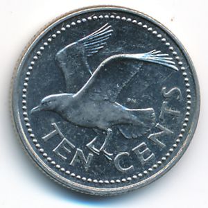 Барбадос, 10 центов (1992 г.)