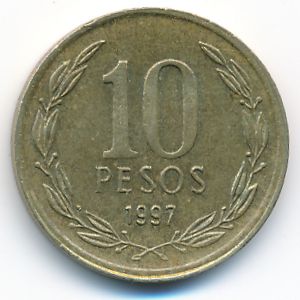 Чили, 10 песо (1997 г.)