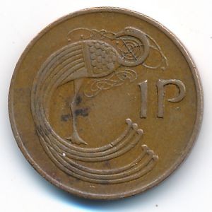 Ireland, 1 penny, 1974