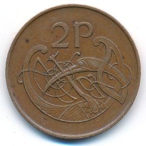 Ireland, 2 pence, 1971
