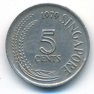 Сингапур, 5 центов (1979 г.)