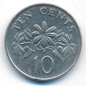 Singapore, 10 cents, 1993