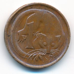 Австралия, 1 цент (1975 г.)