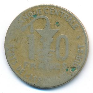 Западная Африка, 10 франков (1976 г.)