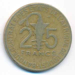 Западная Африка, 25 франков