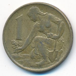 Чехословакия, 1 крона (1980 г.)