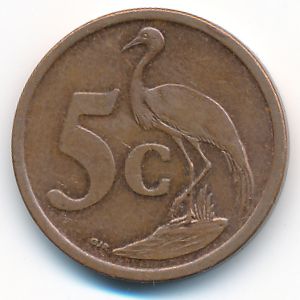 South Africa, 5 cents, 2008