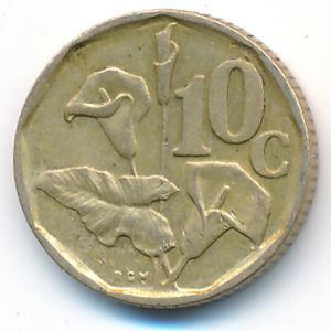 South Africa, 10 cents, 1993