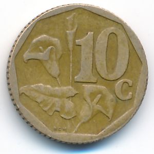 ЮАР, 10 центов (1999 г.)