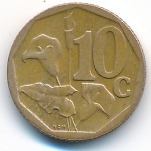 ЮАР, 10 центов (2008 г.)