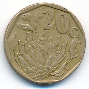 ЮАР, 20 центов (1995 г.)