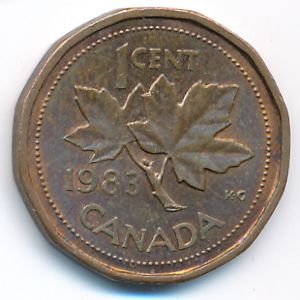 Канада, 1 цент (1983 г.)