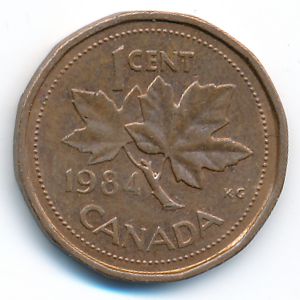 Канада, 1 цент (1984 г.)