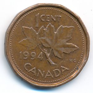 Канада, 1 цент (1994 г.)