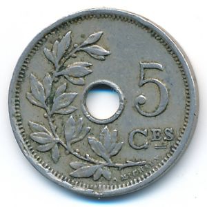 Бельгия, 5 сентим (1922 г.)