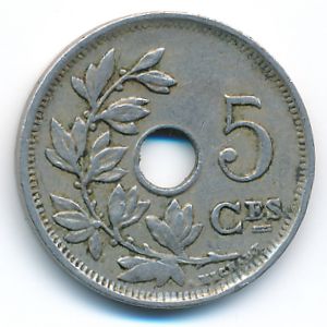 Бельгия, 5 сентим (1923 г.)
