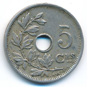 Бельгия, 5 сентим (1928 г.)