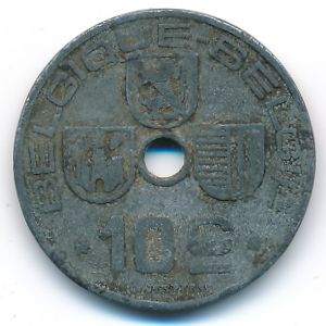 Belgium, 10 centimes, 1941