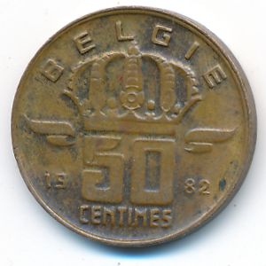 Бельгия, 50 сентим (1982 г.)