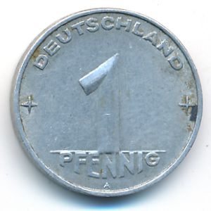 ГДР, 1 пфенниг (1953 г.)