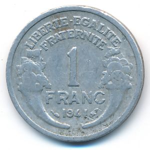 Франция, 1 франк (1941 г.)