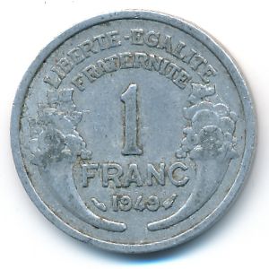 Франция, 1 франк (1949 г.)