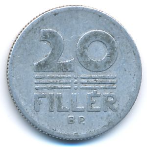 Hungary, 20 filler, 1968