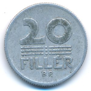 Венгрия, 20 филлеров (1969 г.)