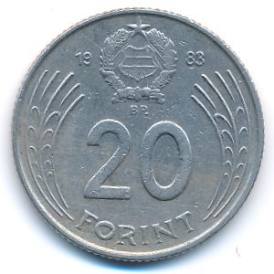 Венгрия, 20 форинтов (1983 г.)