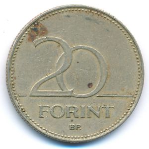 Венгрия, 20 форинтов (1994 г.)