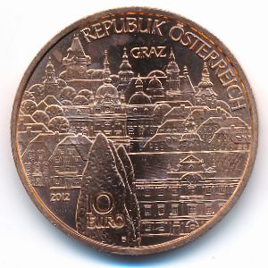 Австрия, 10 евро (2012 г.)