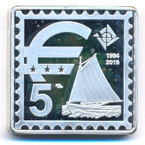 Аландские острова., 5 евро (2019 г.)