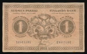 Финляндия, 1 марка (1918 г.)