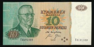 Finland, 10 марок, 1980