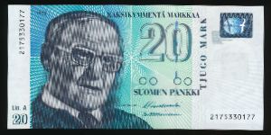 Финляндия, 20 марок (1993 г.)