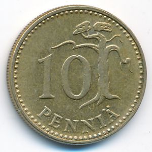 Финляндия, 10 пенни (1963 г.)