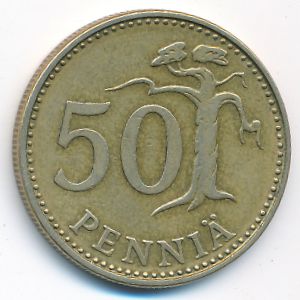 Финляндия, 50 пенни (1972 г.)