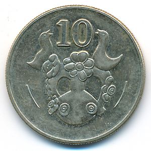 Кипр, 10 центов (2002 г.)